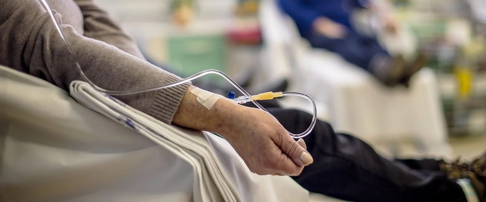 Patient receiving chemotherapy